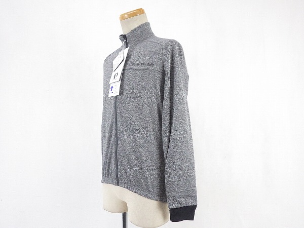 長袖フルジップジャージ ヘザー 3300-BL Mサイズ グレー