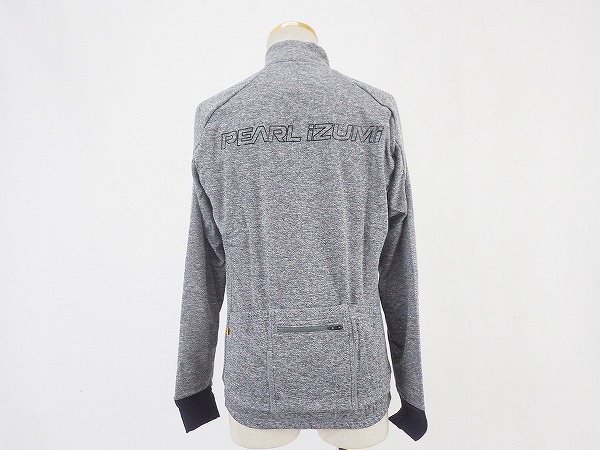 長袖フルジップジャージ ヘザー 3300-BL Mサイズ グレー