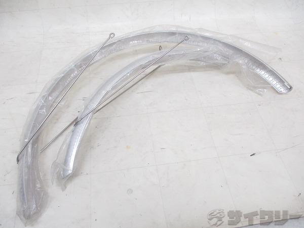 フェンダー前後セット シルバー 700c