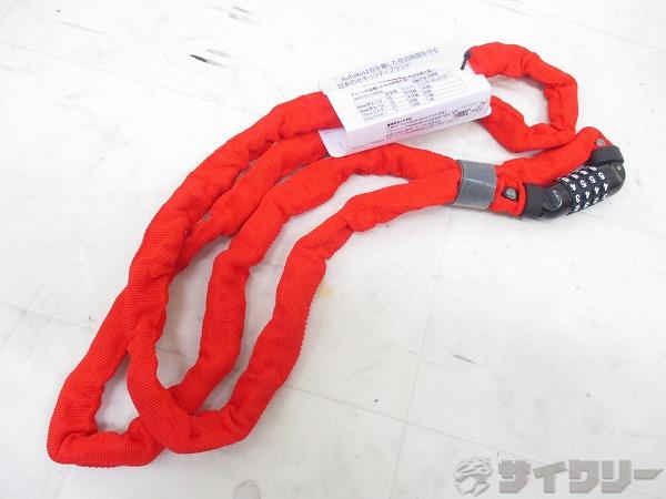 チェーンロック 蜜柑 4mm×180㎝ レッド