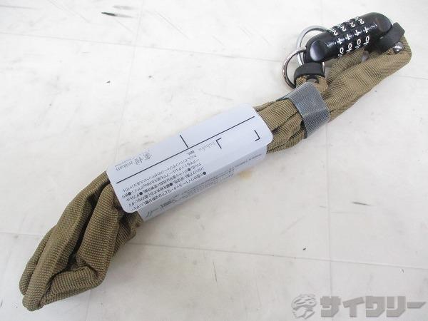 ダブルループチェーンロック 蜜柑 4mm×140㎝ オリーブ