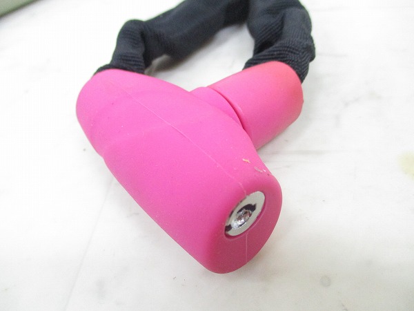 チェーンロック 楠木 5mm×120㎝ ピンク