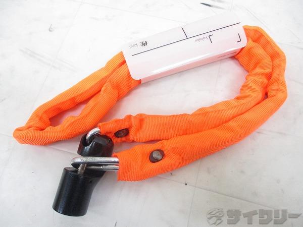 チェーンロック 樫 5mm×100㎝ ネオンオレンジ