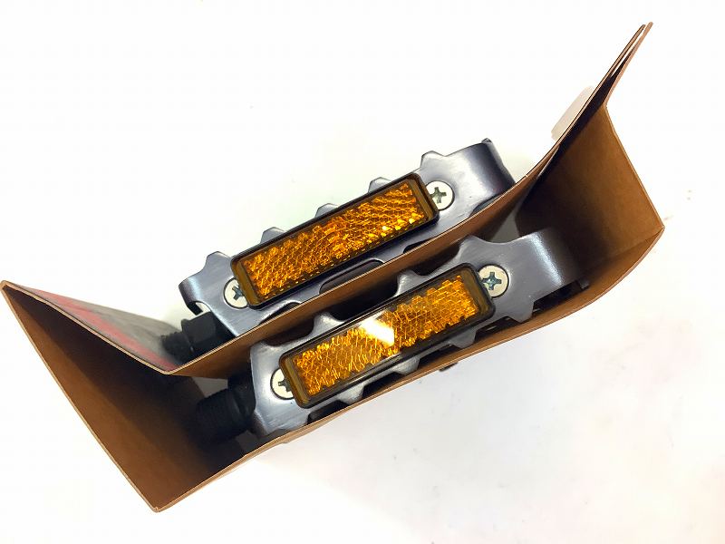 フラットペダル　PDL10008 ブラック/シルバー