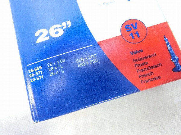 チューブ 26×0.8-1.00/650×20-23C 仏式40mm