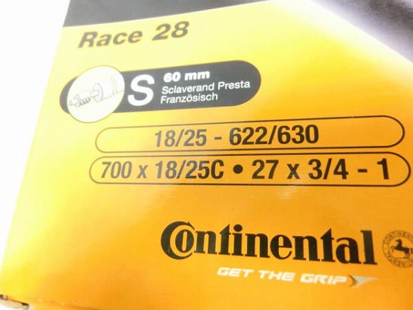 チューブ RACE28 700×18-25C 仏式60mm