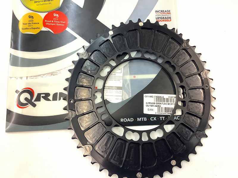 楕円チェーンリング Qring AERO 50t/PCD110mm/5穴