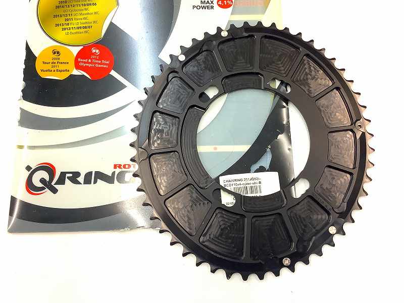 楕円チェーンリング Qring 52t/PCD110mm/4穴