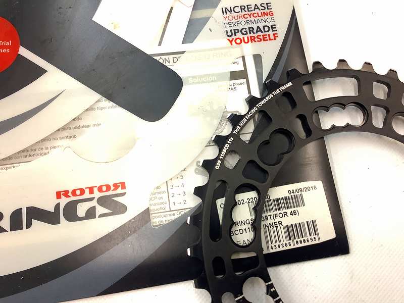 楕円インナーチェーンリング 39ｔ/PCD110mm/5穴