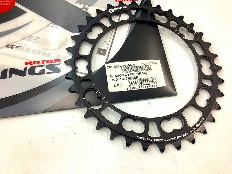 楕円インナーチェーンリング 34ｔ/PCD110mm/5穴