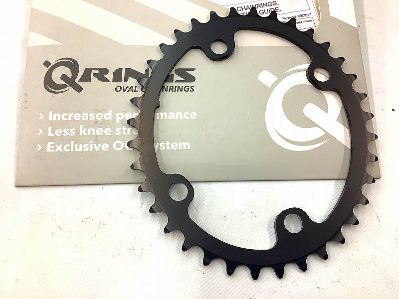 楕円インナーチェーンリング Qring 36ｔ/PCD110mm/4穴