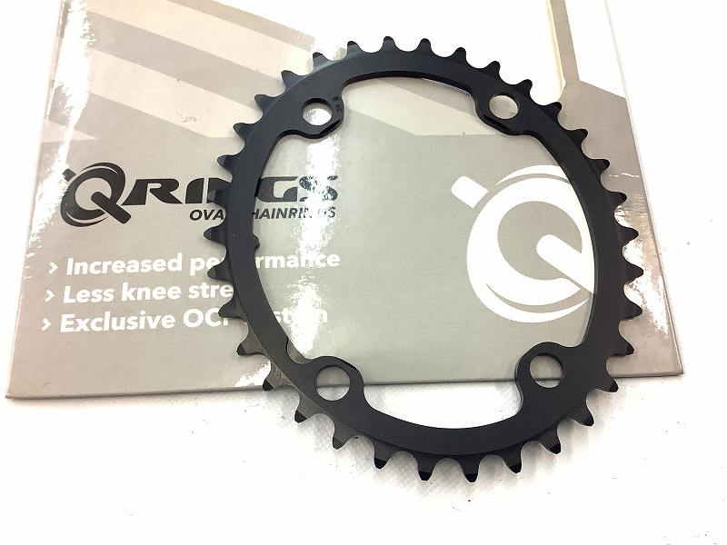 楕円インナーチェーンリング Qring 34ｔ/PCD110mm/4穴