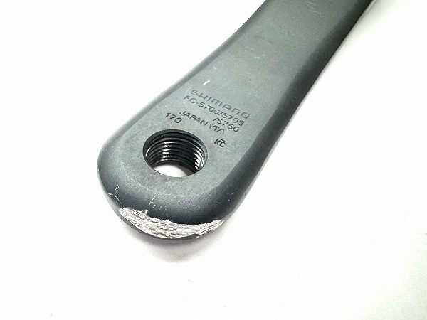 クランクセット FC-5700 105 170mm 52/39T 欠品・削れあり