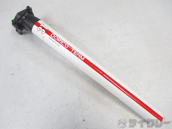 カーボンシートポスト DORICO TEAM φ31.6mm/350mm ホワイト/レッド