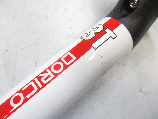 カーボンシートポスト DORICO TEAM φ31.6mm/350mm ホワイト/レッド