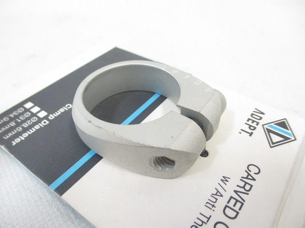 シートクランプ CARVED CLAMP シルバー φ31.8mm ※擦れ傷あり