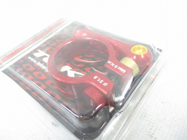 クイックシートクランプ TK1663 Ti レッド 31.8mm
