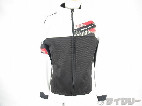 ウィンドブレークジャケット　ホワイト/ブラック　Lサイズ