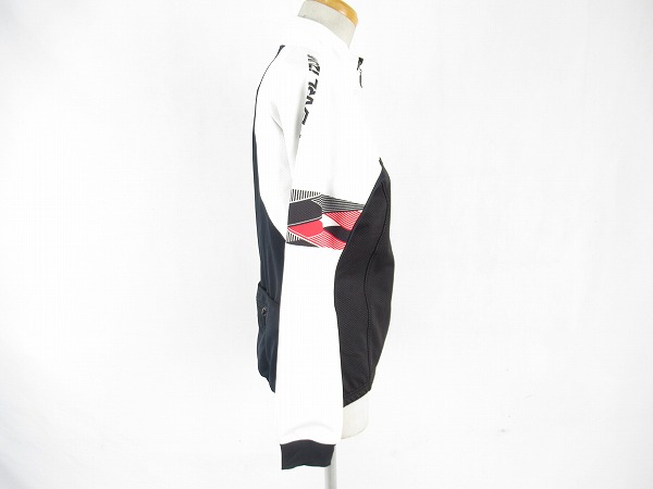 ウィンドブレークジャケット　ホワイト/ブラック　Lサイズ