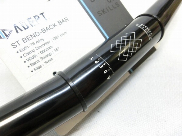 フラットバー ST BEND BACK BAR 600mm/φ31.8mm