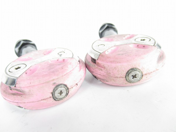 ビンディングペダル ZERO　ピンク　クロモリシャフト　※ガタ有