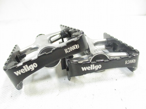 フラットペダル R200DJ ブラック/シルバー