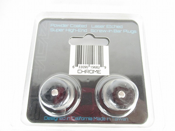 バーエンドキャップ STARPLUGZ クローム