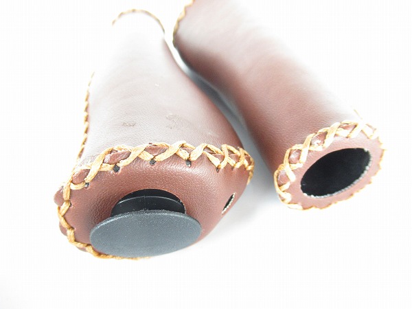 レザー調ロックオングリップ ブラウン