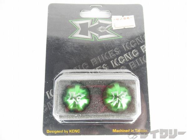 バーエンドプラグ CNC HANDLE BAR CAP グリーン