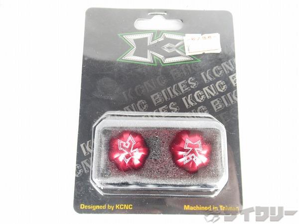 バーエンドプラグ CNC HANDLE BAR CAP レッド