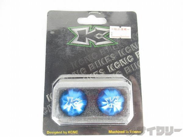 バーエンドプラグ CNC HANDLE BAR CAP ブルー