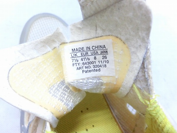 ビンディングシューズ ERGO RIDE 26cm 3穴 ホワイト