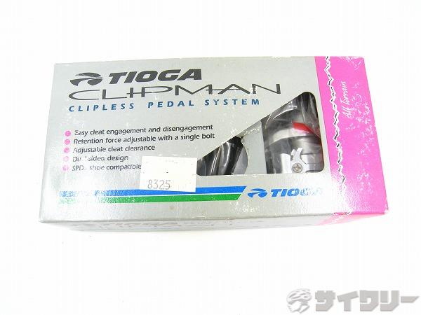 ビンディングペダル CLIPMAN シルバー