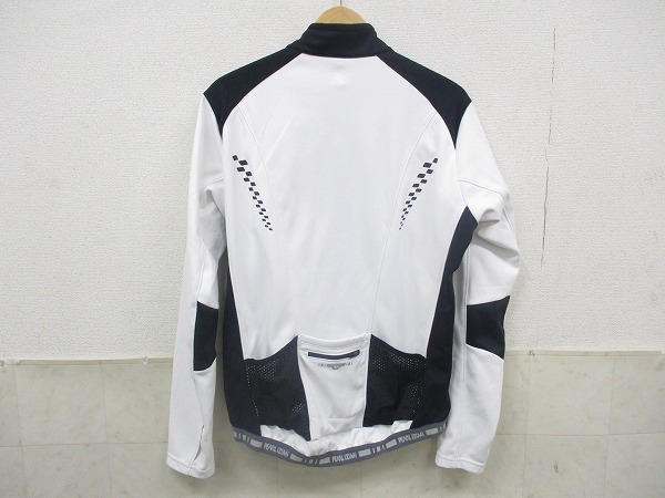 フルジップ長袖ジャージ ホワイト/ブラック THERMODRESS NEO