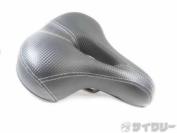 スプリングサドル ブラック スチールレール