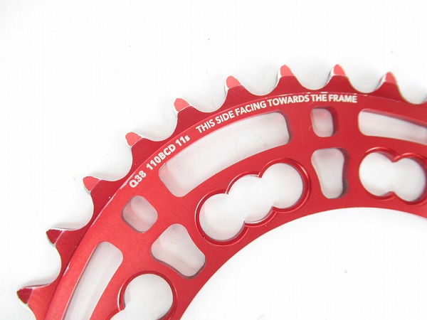 楕円チェーンリング　Q-RING　38T　シマノ（5アーム）　PCD：110mm　11s対応