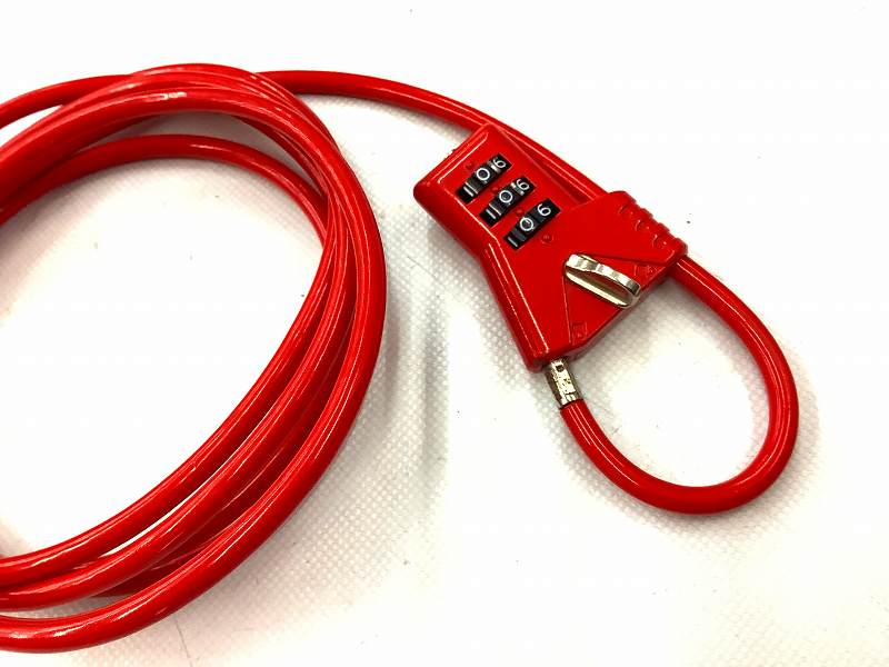 ダブルループワイヤーロック　ダイヤル式