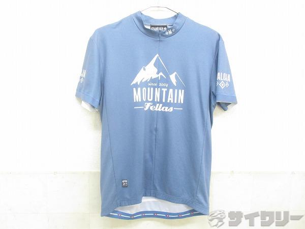 半袖ハーフジップジャージ Lサイズ グレーブルー