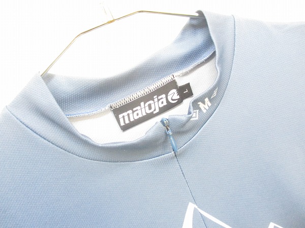 半袖ハーフジップジャージ Lサイズ グレーブルー