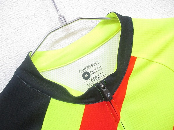 半袖フルジップジャージ Mサイズ ネオンブラック