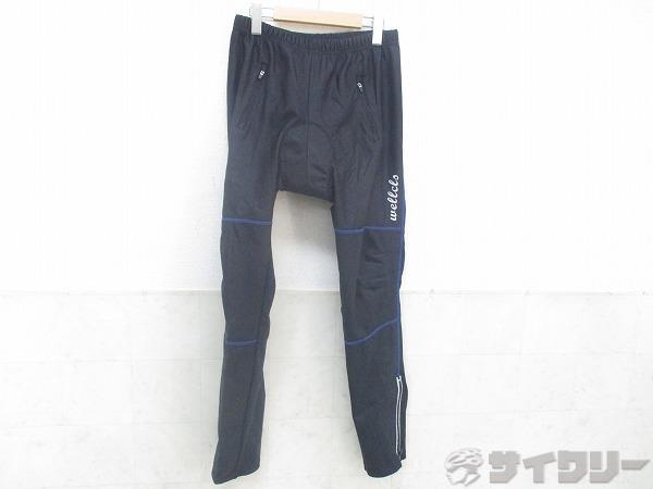 ロングレーサーパンツ Lサイズ ブラック/ブルー
