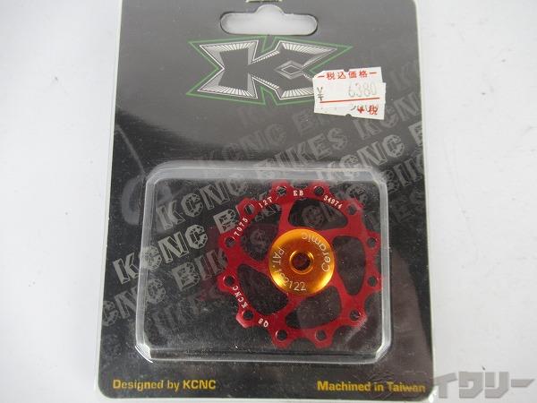 プーリー JOCKEY WHEEL セラミックベアリング レッド 12ｔ