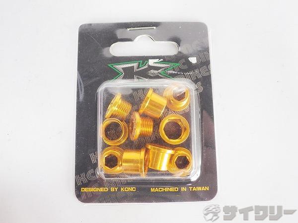 チェーンリングボルト シングル用/5pc ゴールド