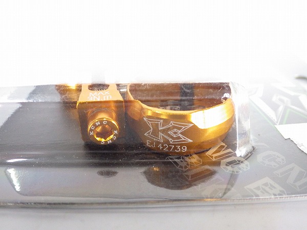 シートポストボトルケージクランプ ゴールド φ27.2mm 