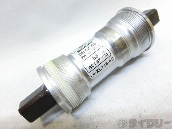 ボトムブラケット BB-UN55 JIS/68mm/118mm/スクエア