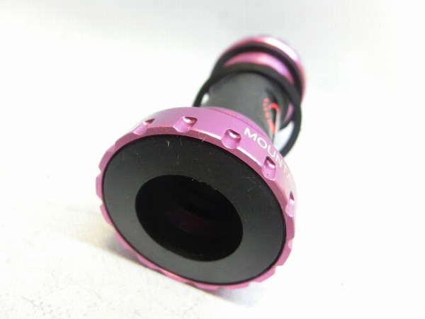 ボトムブラケット EX-TYPE JIS/68-73mm/φ24mm ピンク
