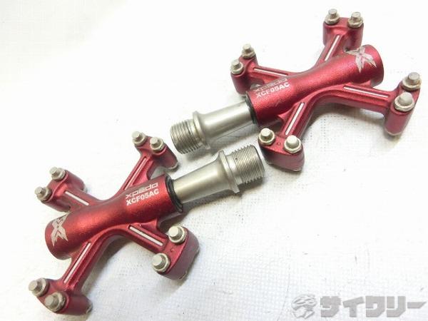 フラットペダル XCF05AC レッド