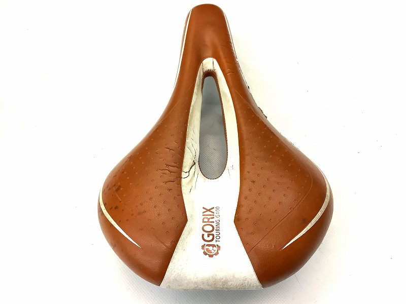 サドル TOURING.G100 ブラウン/WHT 