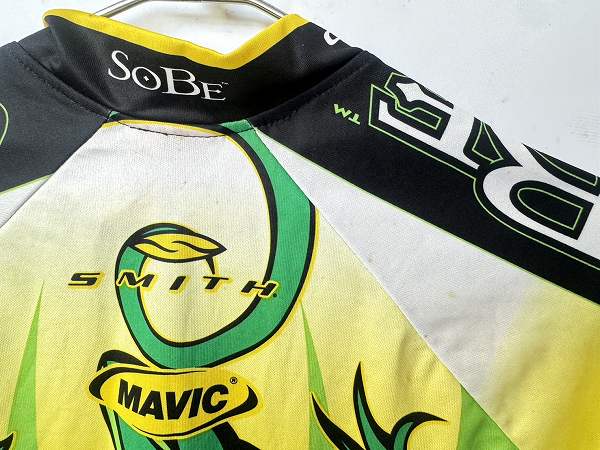 ハーフジップ半袖ジャージ Mサイズ シミ汚れあり