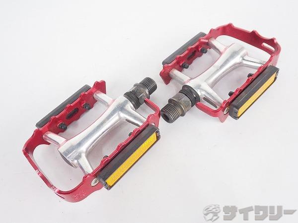 フラットペダル レッド